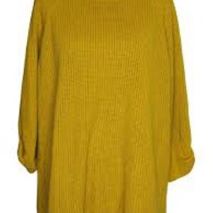 Elegant Mustard Crew Neck Sweater